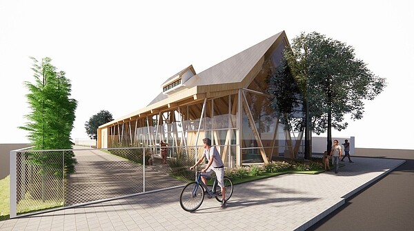 「建華市民活動中心」完工示意圖。圖/新竹市政府提供