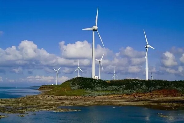 澎湖中屯風力園區。 圖／澎湖國家風景區管理處提供