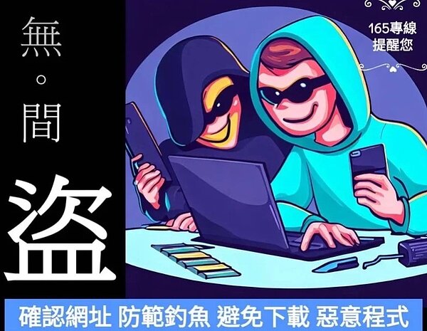 警方呼籲,民眾應詳加查證確認寄件者帳號及網址,避免下載惡意程式,勿輕易填寫個資。圖/高雄市刑大提供