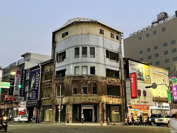 中正路口老屋外觀現況。圖/文化局提供