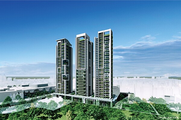 國城建設「鳳山都更好」將蓋6棟15層樓高樓。一舉翻轉昔日高雄縣稅務新村荒廢舊貌。圖/國城建設提供