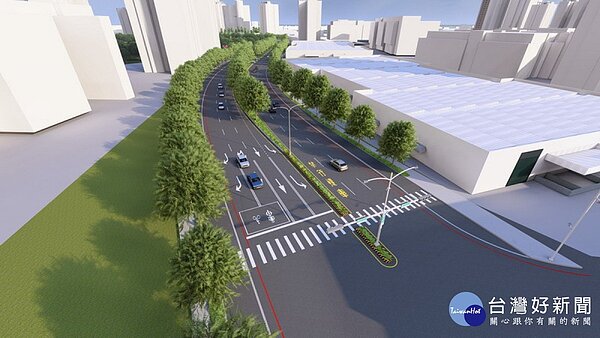 該計畫道路末段示意圖。圖/高雄工務局