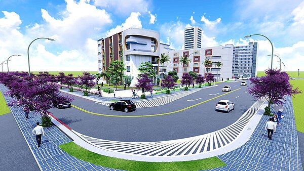 新闢道路沿樹德國小周邊連通復興北路與大慶街二段,可分散上下學車潮。圖/台中市政府提供