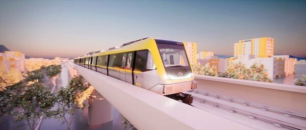 台北市捷運局今日正式公開南北環段電聯車的嶄新設計（影片截圖）。圖／台北市捷運局提供