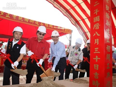 基隆河兩大新地標，汐止景觀橋及聯絡道橋動工