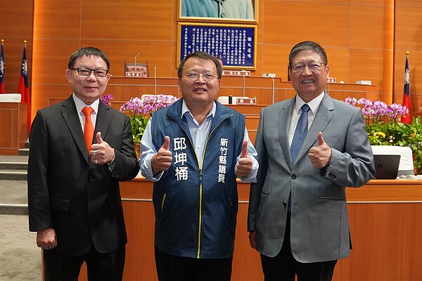 新竹縣議會第20屆第2次定期會總質詢6日登場,議員邱坤桶表示,台積電放棄進駐桃園龍潭科學園區三期,縣府可爭取到竹東科學園區三期。圖/新竹縣政府提供