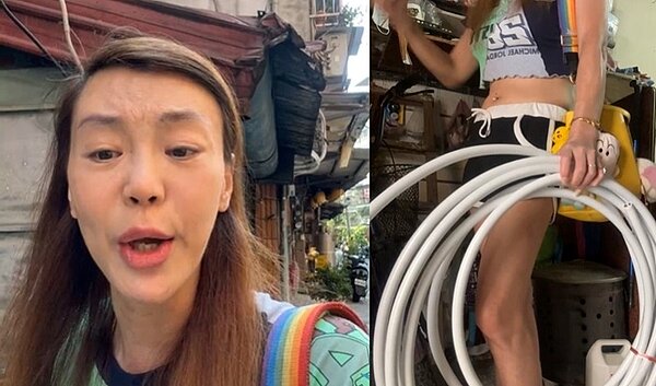 網紅法拉利姐(張婷婷)日前開直播與水電師傅對質。圖/截自臉書《張婷婷(法拉利姐)》