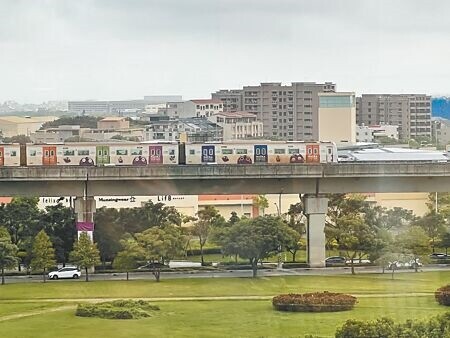 
桃園市政府考量疫後機場捷運運量攀升，加上TPASS通勤月票使用者激增，向中央提出80億元的增購列車案。（蔡依珍攝）
