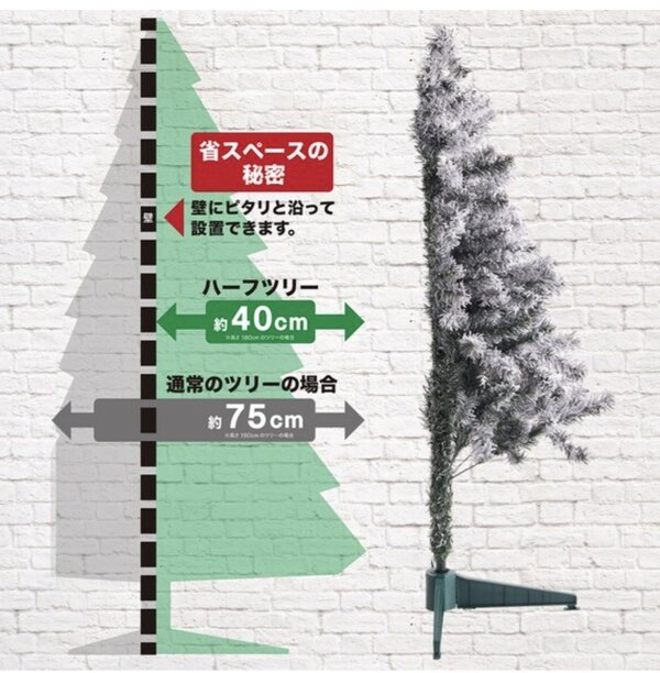 宜得利推出「剖半」的聖誕樹商品，獲得網友好評。圖／擷自twitter