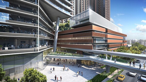 東區門戶重中之重!北市最大公辦都更「南港之星」動工 將變身4棟30層大樓 南港商三公辦都更案(南港之星)」9日開工。圖/台北市政府提供