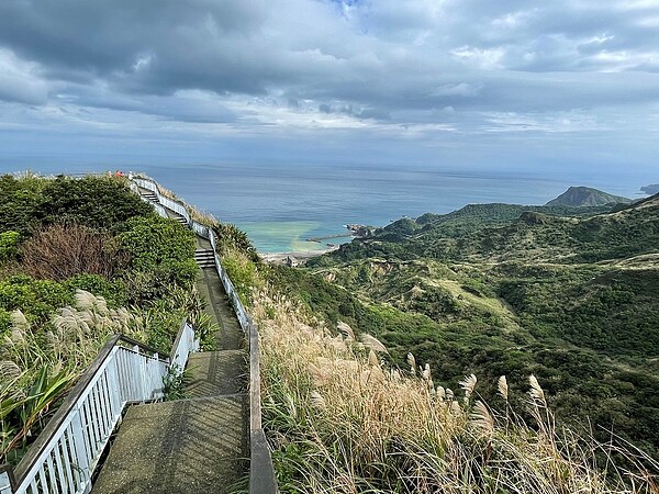 報時山步道是九份山城輕鬆賞芒花首選步道。圖／觀光旅遊局提供