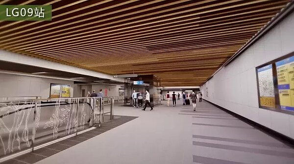 新北樹林線LG09站模擬圖。圖／新北市捷運局提供
