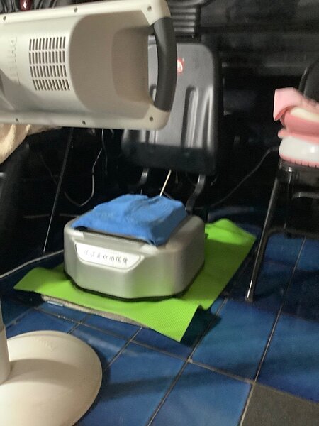 氣血循環機加上緩衝軟墊,有效改善使用時的振動噪音。圖/台北市環保局提供