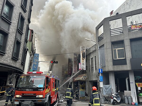 台中成功路火警釀1死。記者曾健祐/攝影