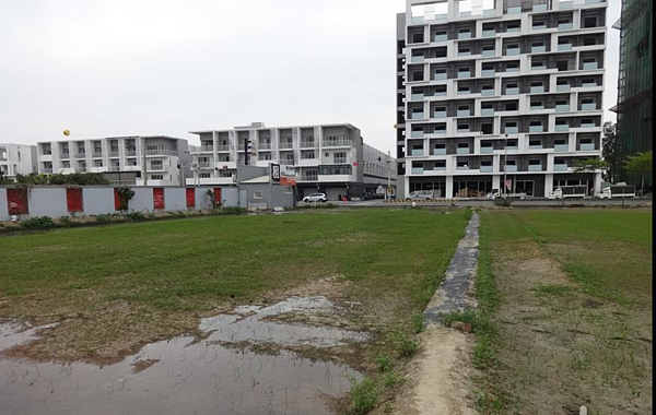 新化區中正路路角的特定農業區農地投標1千6百餘萬為最高，換算單價每分地逾1100萬餘元。圖／台南市地政局提供