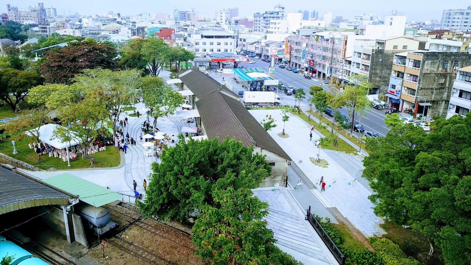 新營肥料倉庫廣場。圖/台南市政府提供