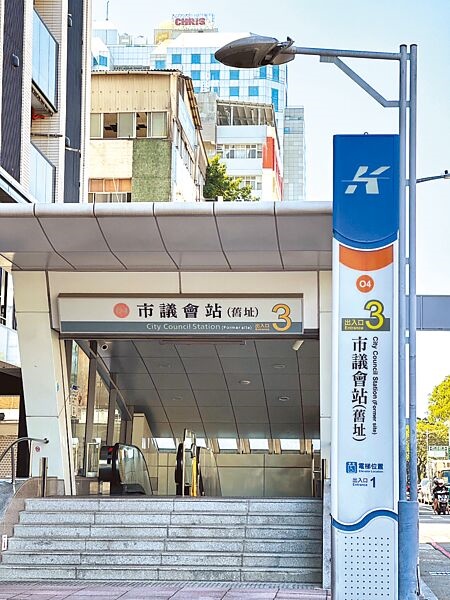 
高雄捷運將5站捷運站的舊站名做更改，其中橘線市議會站（舊址）將改為「前金」站。（楊舒婷攝）
