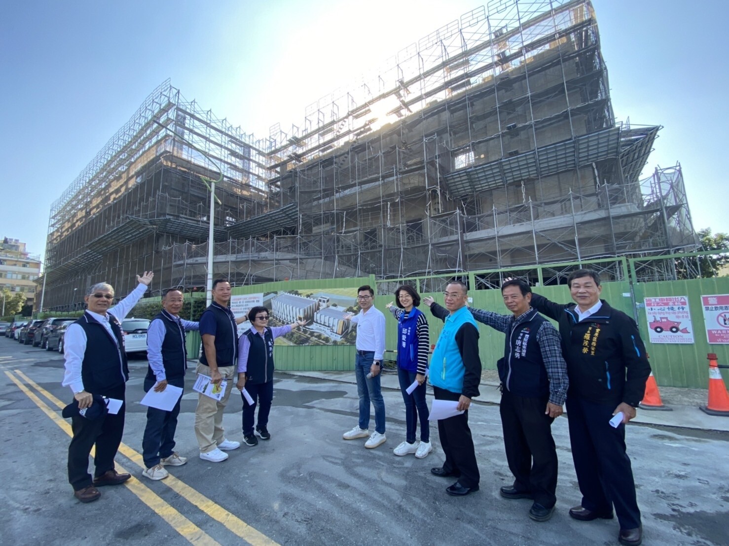 豐原國民暨兒童運動中心為地上4層、地下3層建物，目前施工進度超過四成，預計明年9月完工、後年中旬啟用。記者林佩均／攝影 