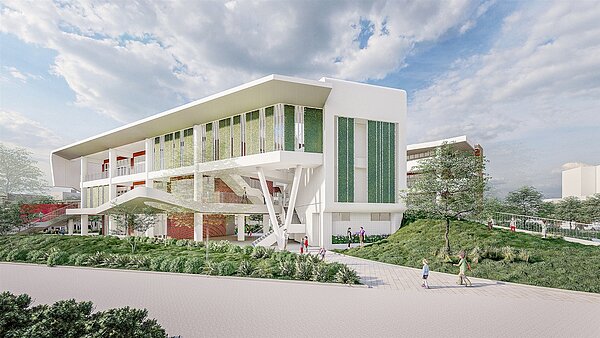 南興國中第一期校舍新建工程。圖／台中市教育局提供