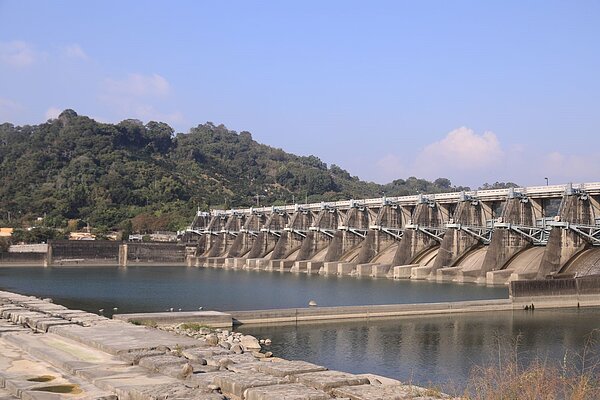 葫蘆墩圳現於石岡水壩取水。圖／台中市水利局提供