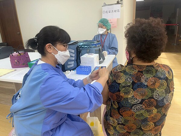 疫苗接種示意圖。圖/台中衛生局提供