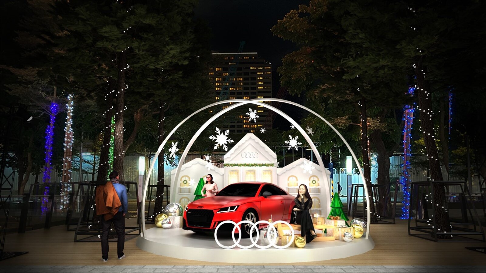 ATT4FUN「星願聖誕球」。圖/台北市政府提供