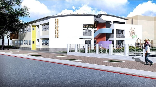 楠陽國小模擬圖/工務局新建工程處提供
