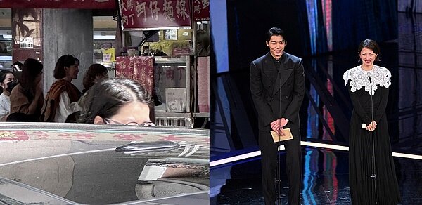 滿島光喜愛台灣麵線,現身店家排隊內用。圖/截自「蚵仔麵線神教」、金馬影展提供