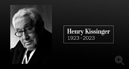 美國前國務卿季辛吉(Henry Kissinger)29日在美國康乃狄克州的家中去世,享嵩壽100歲。
。圖/大陸外交部