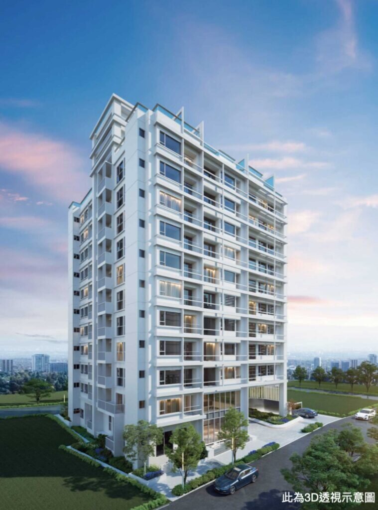 宏盛掬白外觀示意圖,以極致奢白為主要概念。