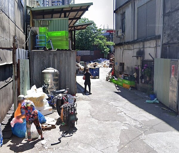 資源回收示意圖。圖/截自Google Map