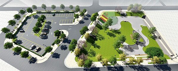 「台南市永康崑大路市地重劃區」預計於2025年5月完工。圖/台南市政府提供