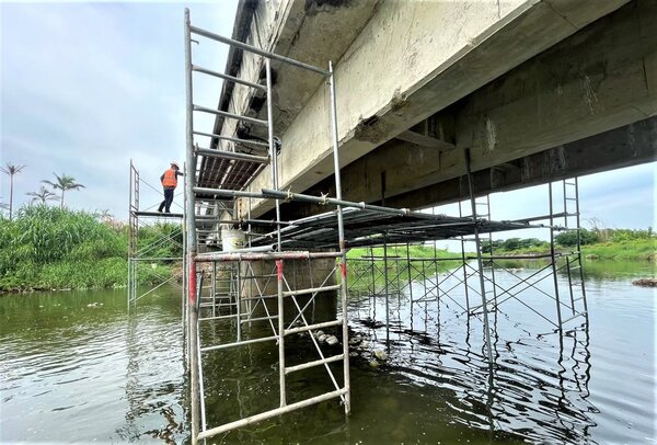 新竹縣橋梁維修率明年有望突破8成。圖／新竹縣工務局提供