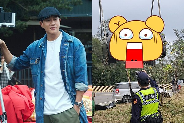 知名藝人何潤東今天上午傳出駕駛瑪莎拉蒂跑車,遭後車追撞,百萬名車受損嚴重,據悉車子將運回台灣維修。 圖/大川大立提供、民眾提供