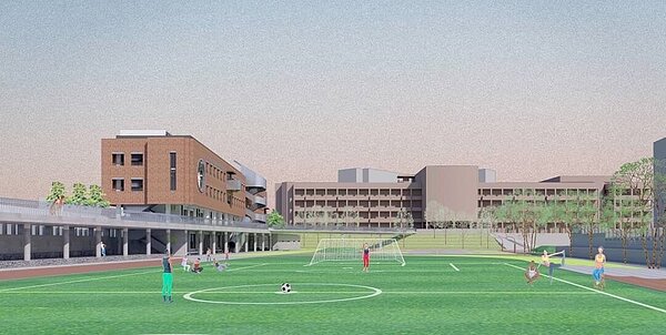 建功高中新建校舍工程12日順利決標,工程費用共計3億3,100萬元。圖/新竹市政府提供