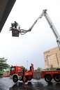 竹北豪宅火災敲警鐘　陳其邁視察消防局高樓火警搶救戰術