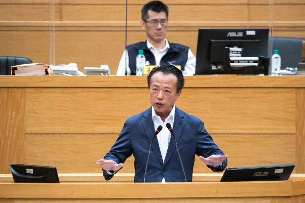 嘉義縣長翁章梁表示，嘉義縣將迎來台積電、華泰名品城進駐，進一步透過市府強化生活圈基礎，邁向農工科技大縣，圖片嘉義縣政府提供