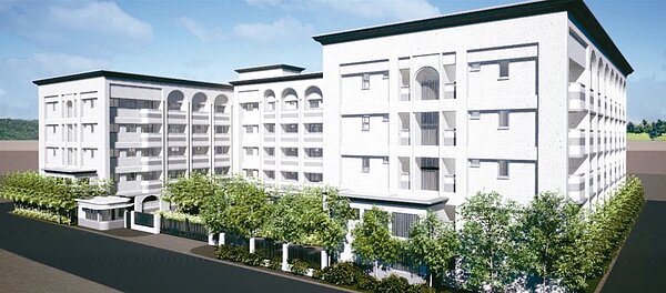 花蓮縣政府與慈濟基金會合作，在信義國小後方興建中繼永久屋，提供144戶災民短期居住，未來會成為社會住宅。圖／慈濟基金會提供