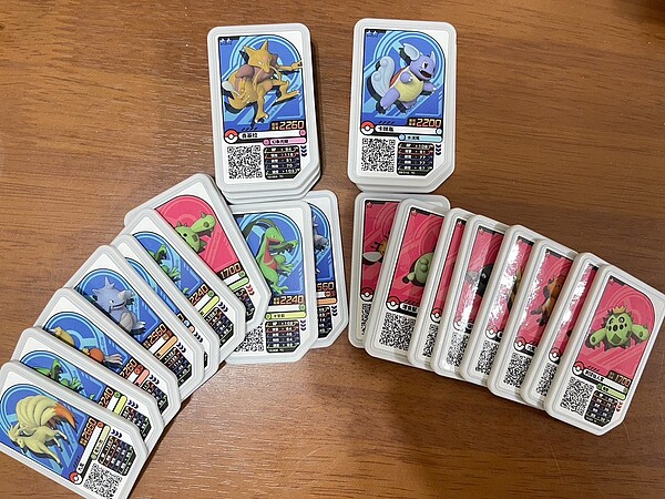 寶可夢機台卡牌。圖/聯合報記者江婉儀攝影