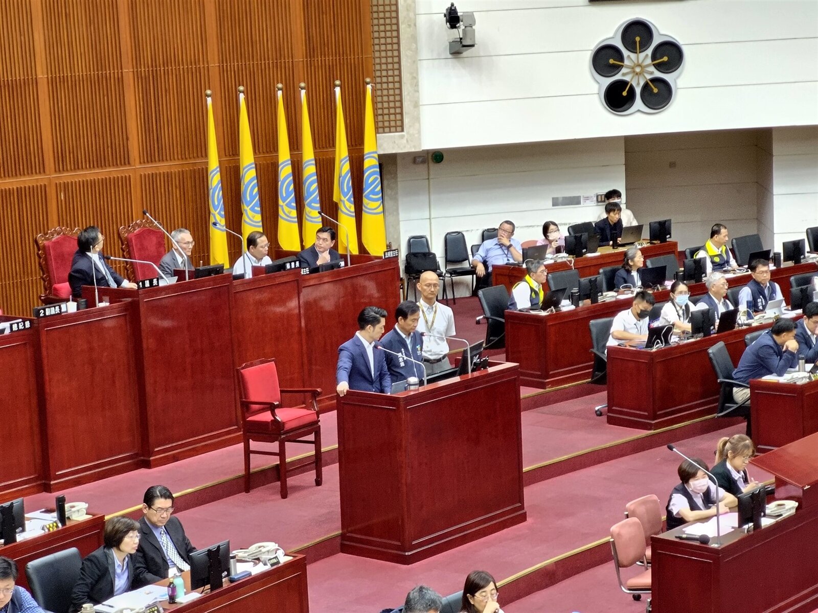 台北市長蔣萬安今天赴議會總質詢。記者林麗玉/攝影