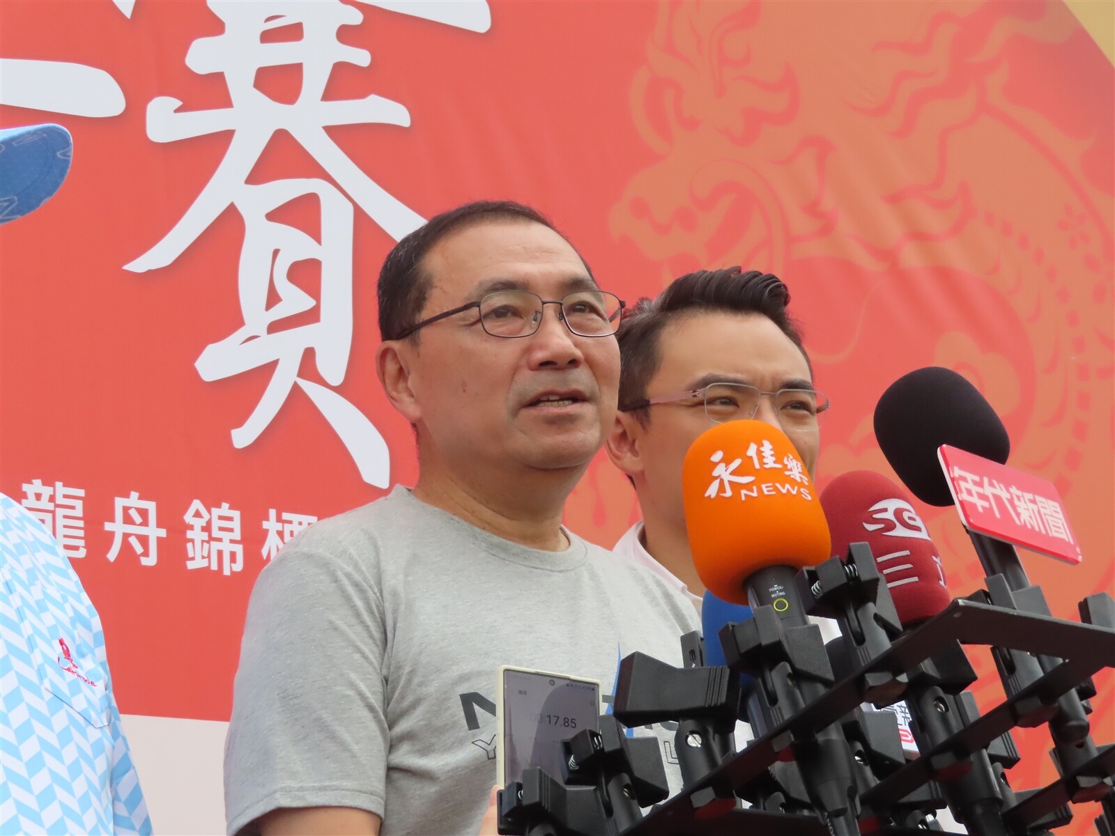 基隆市民支持升格，新北市長侯友宜表示，基隆人應享同等福利與權利。記者葉德正／攝影 