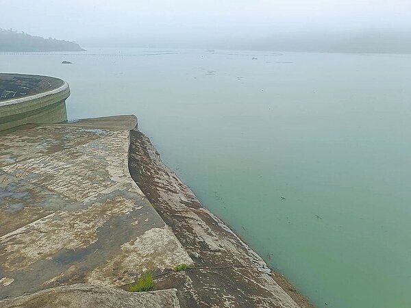 南化水庫歷經2波鋒面帶來雨水後,9日最新有效容量比統計已突破7成,創今年新高。(自來水公司第六區管理處提供)