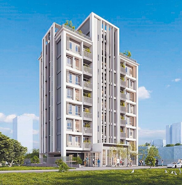 彰化縣員林市青年住宅走簡潔風格,基地位置在員林市三條段。圖/彰化縣政府提供