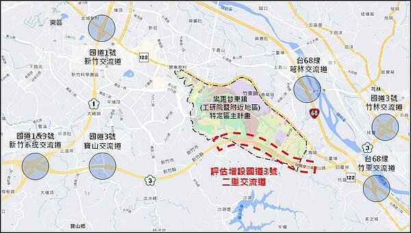 二重交流道示意圖。圖／新聞處提供