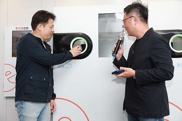 竹市設「循環方舟、無人回收站」,用AI光學辨識自動分選4大類資源物。圖/新竹市環保局提供