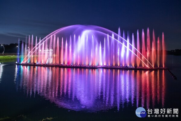 嘉義市蘭潭音樂噴泉將於6月21日晚恢復演出/嘉義市府提供