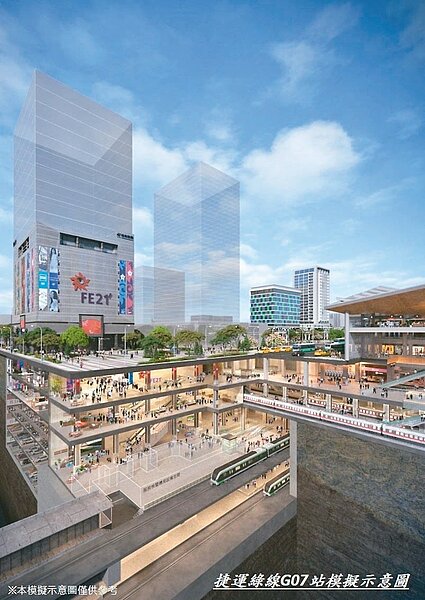 中壢車站臨時站啟用後，鐵路地下化後的中壢車站及桃園車站發展引發地方關注。圖為未來桃園車站示意圖。圖／桃園捷工局提供