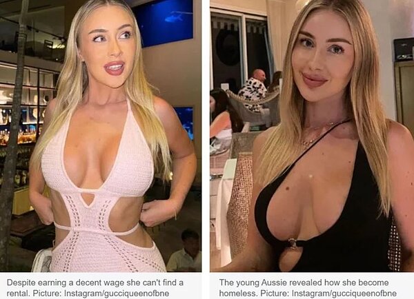 艾蜜莉靠著傲人身材跟性感外表免費「蹭房」。圖擷自/澳洲新聞網