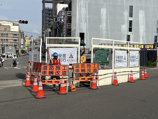 新竹市和平路B21支線（B21～B21－4）雨水下水道工程預計2025年1月底完工。圖／新竹市政府提供