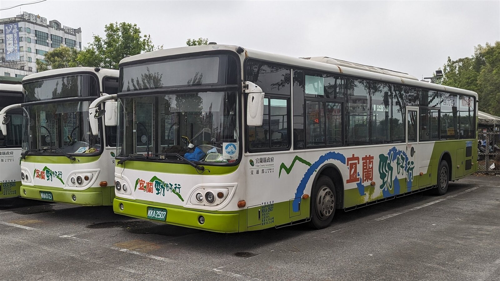 宜蘭市區公車司機不足,部分路線併班或減班。記者陳敬丰/攝影